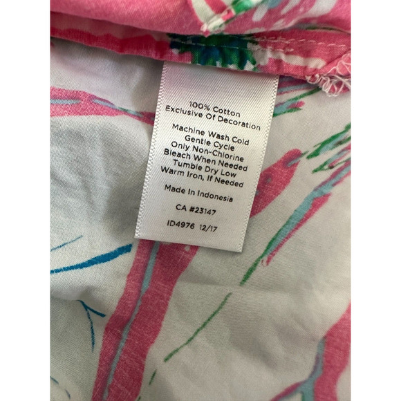 Talbots Lace Bib Tunic - Anguilla Floral Popover Split Neck Top Plus Size 3X - Picture 8 of 11